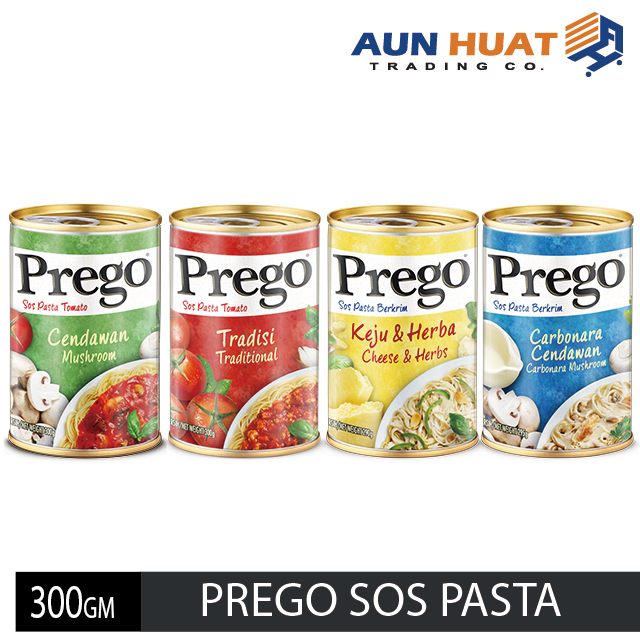 Prego Pasts Sauce 300gm Carbonara Cheese Herbal Mushroom Traditional